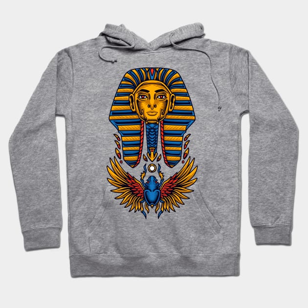 Egyptian ancient pharaoh Hoodie by Mako Design 